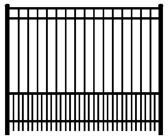 3230dr black aluminum fence 3230dr