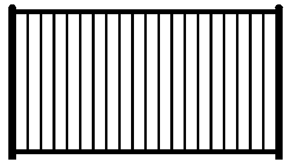 4220dr black aluminum fence 4220dr