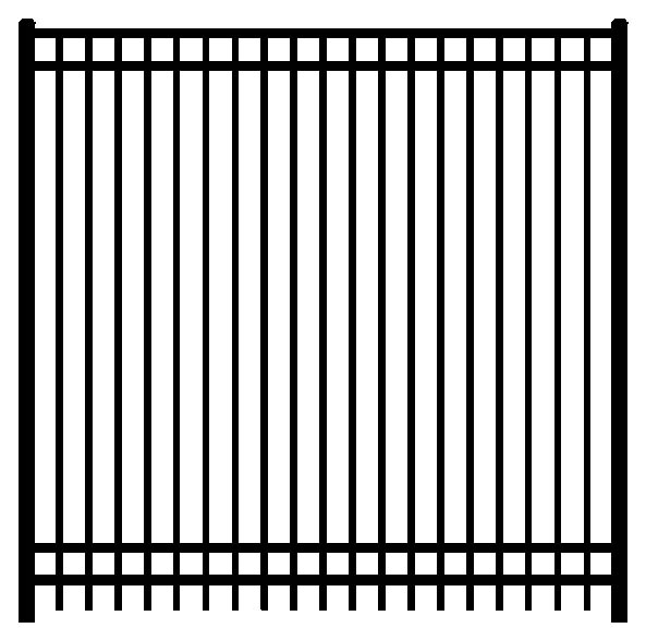 5240dr black aluminum fence 5240dr